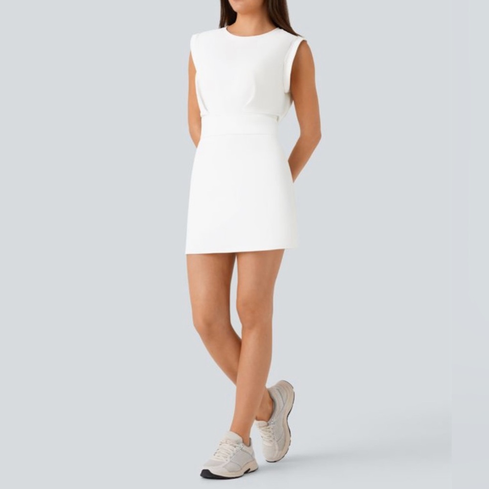 NWT Halara Softlyzero Quickdry 2pc Sleeveless Pickleball Mini Dress